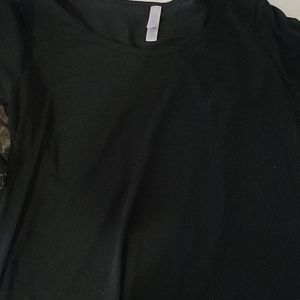 Solid black classic tee.